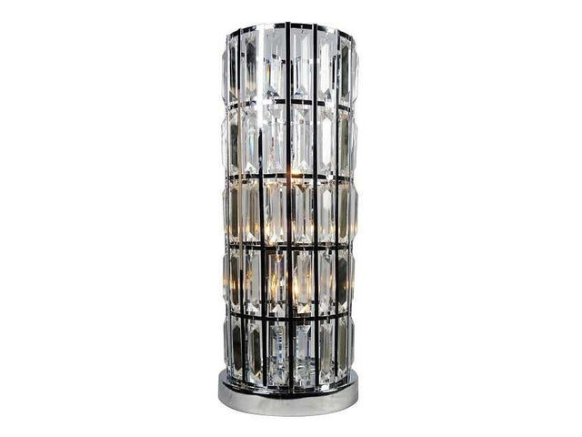 Column Nickel Table Lamp - Ornate Home