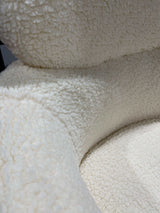 Connock White Teddy Sherpa Accent Chair - Ornate Home