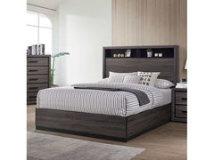 Conwy Gray Eastern King Bed - Ornate Home