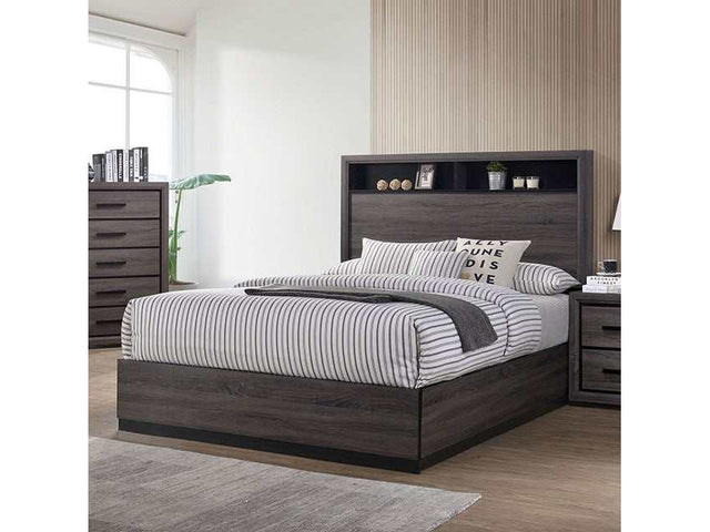 Conwy Gray Eastern King Bed - Ornate Home