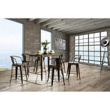 Cooper Dark Bronze/Dark Oak Counter Height Table - Ornate Home