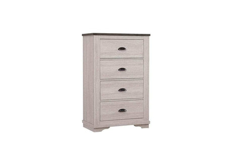 Coralee Chalk/Grey Sleigh Bedroom Set - Ornate Home