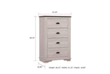 Coralee Chalk/Grey Sleigh Bedroom Set - Ornate Home