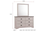 Coralee Chalk/Grey Sleigh Bedroom Set - Ornate Home