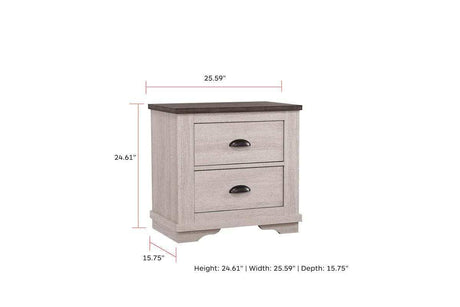 Coralee White Nightstand - Ornate Home
