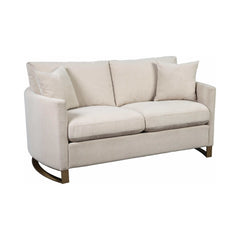 Corliss Beige 2pc Stationary Living Room Set - Ornate Home