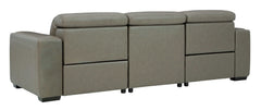 Correze Gray 3pc Power Reclining Sectional Sofa - Ornate Home