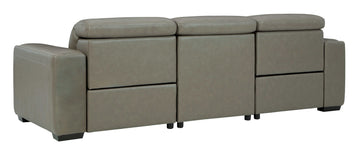 Correze Gray 3pc Power Reclining Sectional Sofa - Ornate Home