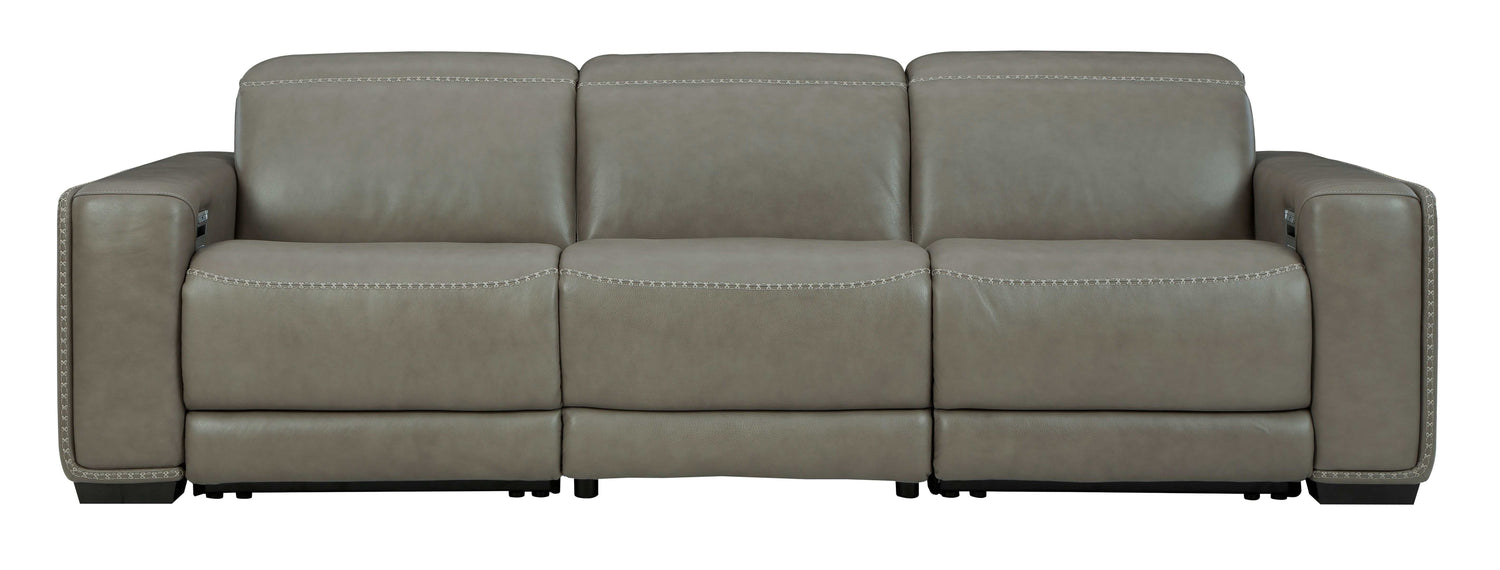 Correze Gray 3pc Power Reclining Sectional Sofa - Ornate Home