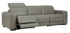 Correze Gray 3pc Power Reclining Sectional Sofa - Ornate Home