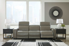 Correze Gray 3pc Power Reclining Sectional Sofa - Ornate Home