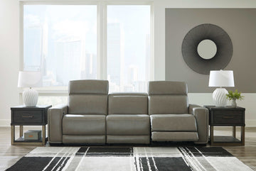 Correze Gray 3pc Power Reclining Sectional Sofa - Ornate Home