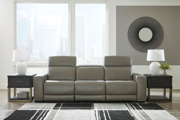 Correze Gray 3pc Power Reclining Sectional Sofa - Ornate Home