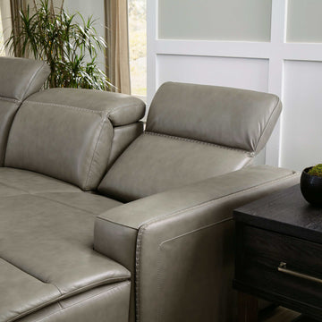 Correze Gray 3pc Power Reclining Sectional Sofa - Ornate Home