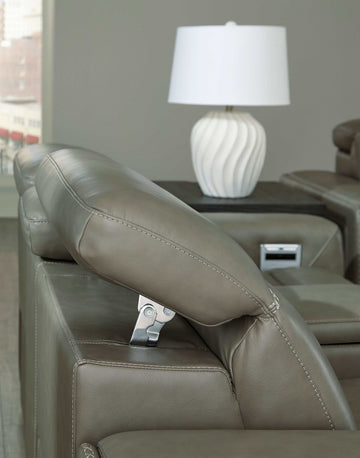 Correze Gray 3pc Power Reclining Sectional Sofa - Ornate Home