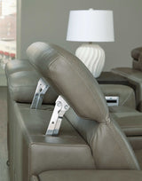 Correze Gray 6pc Power Reclining Sectional w/ LAF Chaise - Ornate Home