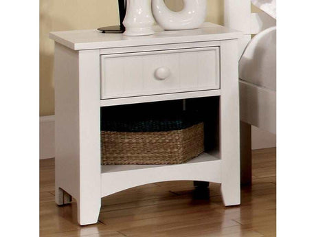 Corry White Nightstand - Ornate Home