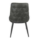 Cosmo Grey / Gunmetal Side Chair - Ornate Home