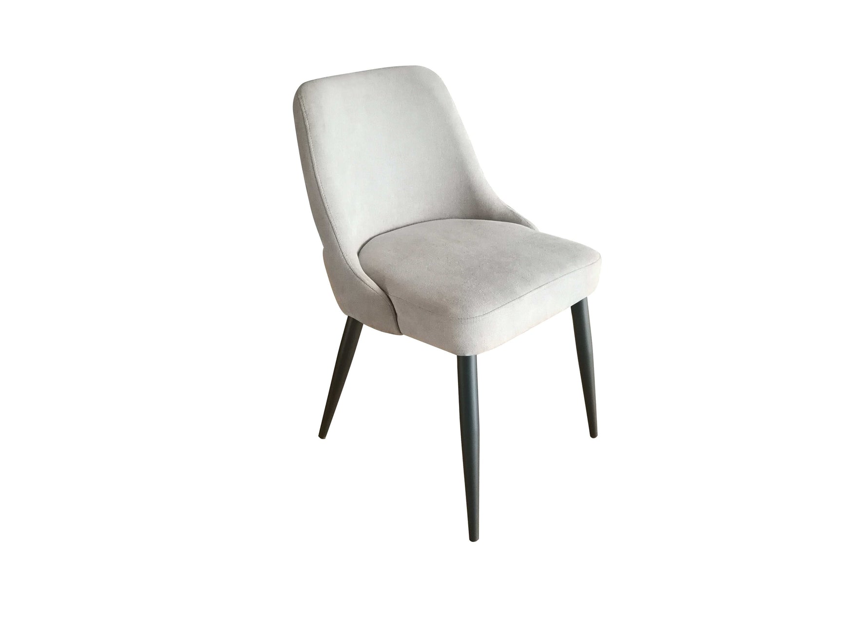 Cosmo Light Grey / Gunmetal Side Chair - Ornate Home