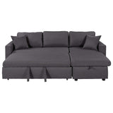 Crane Sleeper Sectional Sofa Grey with Storage Space - Ornate Home