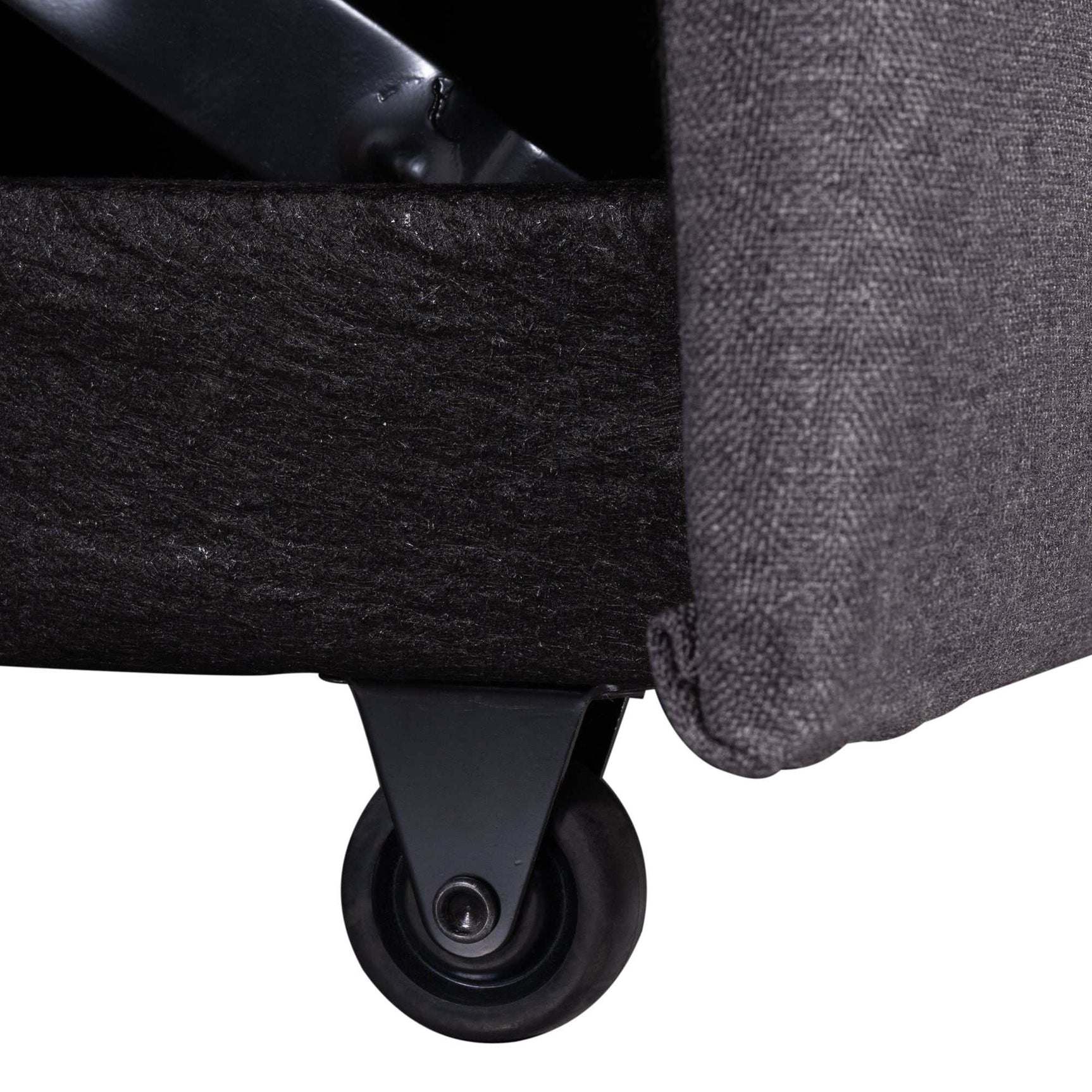 Crane Sleeper Sectional Sofa Grey with Storage Space - Ornate Home