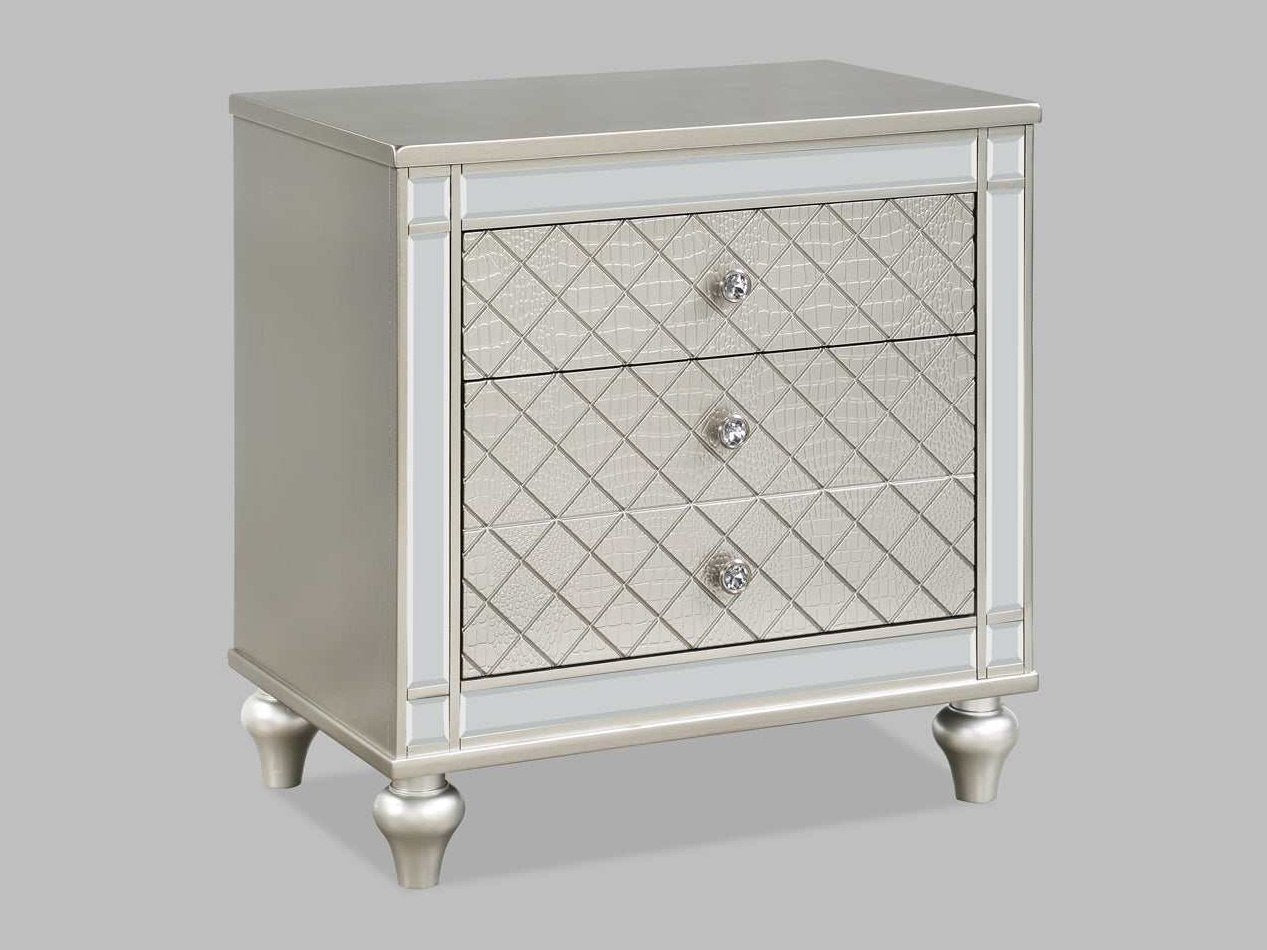 Cristian Champagne Nightstand - Ornate Home