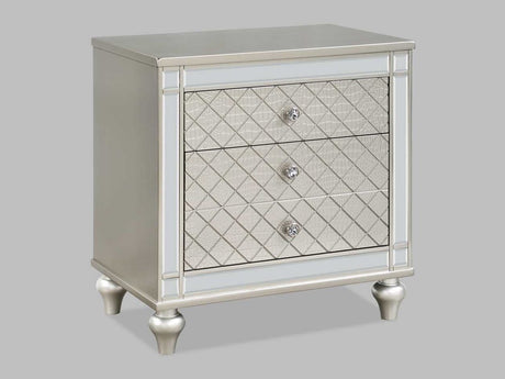 Cristian Champagne Nightstand - Ornate Home