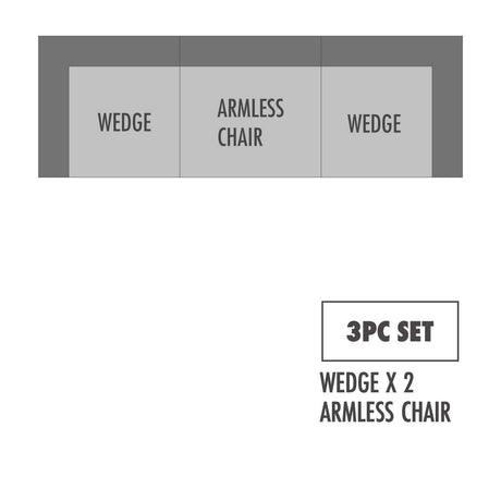 Crosby Deep Blue Modular Sectional Sofa PreSets - Ornate Home