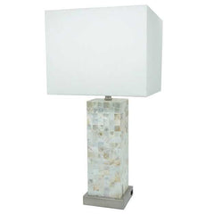Crown White & Gray Table Lamp (Set of 2) - Ornate Home