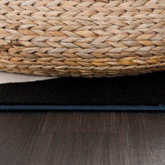 Crystal Blue/Cream Modern Geometric Indoor Non Slip Area Rugs - Ornate Home