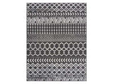 Crystal Dark Gray/Cream Modern Boho Indoor Non Slip Area Rugs - Ornate Home