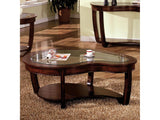 Crystal Falls Dark Cherry Coffee Table - Ornate Home