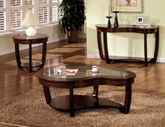 Crystal Falls Dark Cherry End Table - Ornate Home