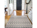 Crystal Gray/Cream Modern Boho Indoor Non Slip Area Rugs - Ornate Home