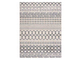 Crystal Gray/Cream Modern Boho Indoor Non Slip Area Rugs - Ornate Home