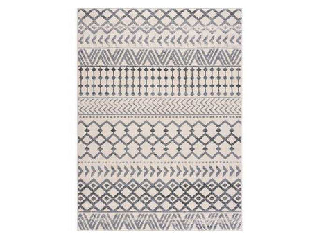 Crystal Gray/Cream Modern Boho Indoor Non Slip Area Rugs - Ornate Home