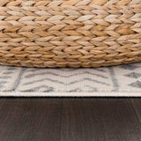 Crystal Gray/Cream Modern Boho Indoor Non Slip Area Rugs - Ornate Home