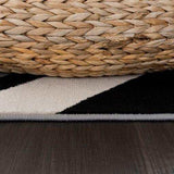 Crystal Gray/Cream Modern Geometric Indoor Non Slip Area Rugs - Ornate Home