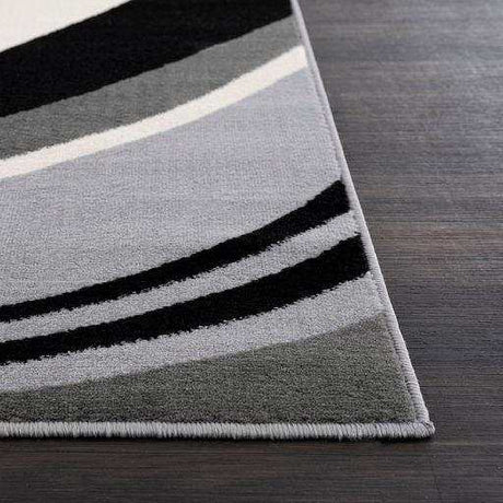 Crystal Gray/Cream Modern Geometric Indoor Non Slip Area Rugs - Ornate Home