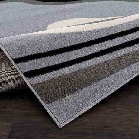 Crystal Gray/Cream Modern Geometric Indoor Non Slip Area Rugs - Ornate Home