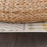 Crystal Yellow/Cream Modern Boho Indoor Non Slip Area Rugs - Ornate Home