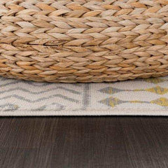 Crystal Yellow/Cream Modern Boho Indoor Non Slip Area Rugs - Ornate Home