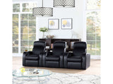 Cyrus Black 3 Pc Theater Seating (3R) - Ornate Home