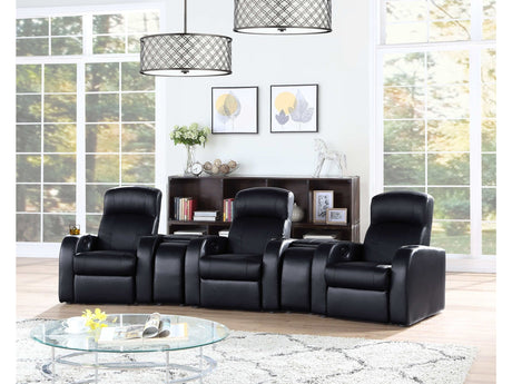 Cyrus Black 5 Pc Theater Seating (3R) - Ornate Home