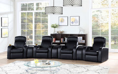Cyrus Black Wedge Console - Ornate Home