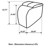 Cyrus Black Wedge Console - Ornate Home