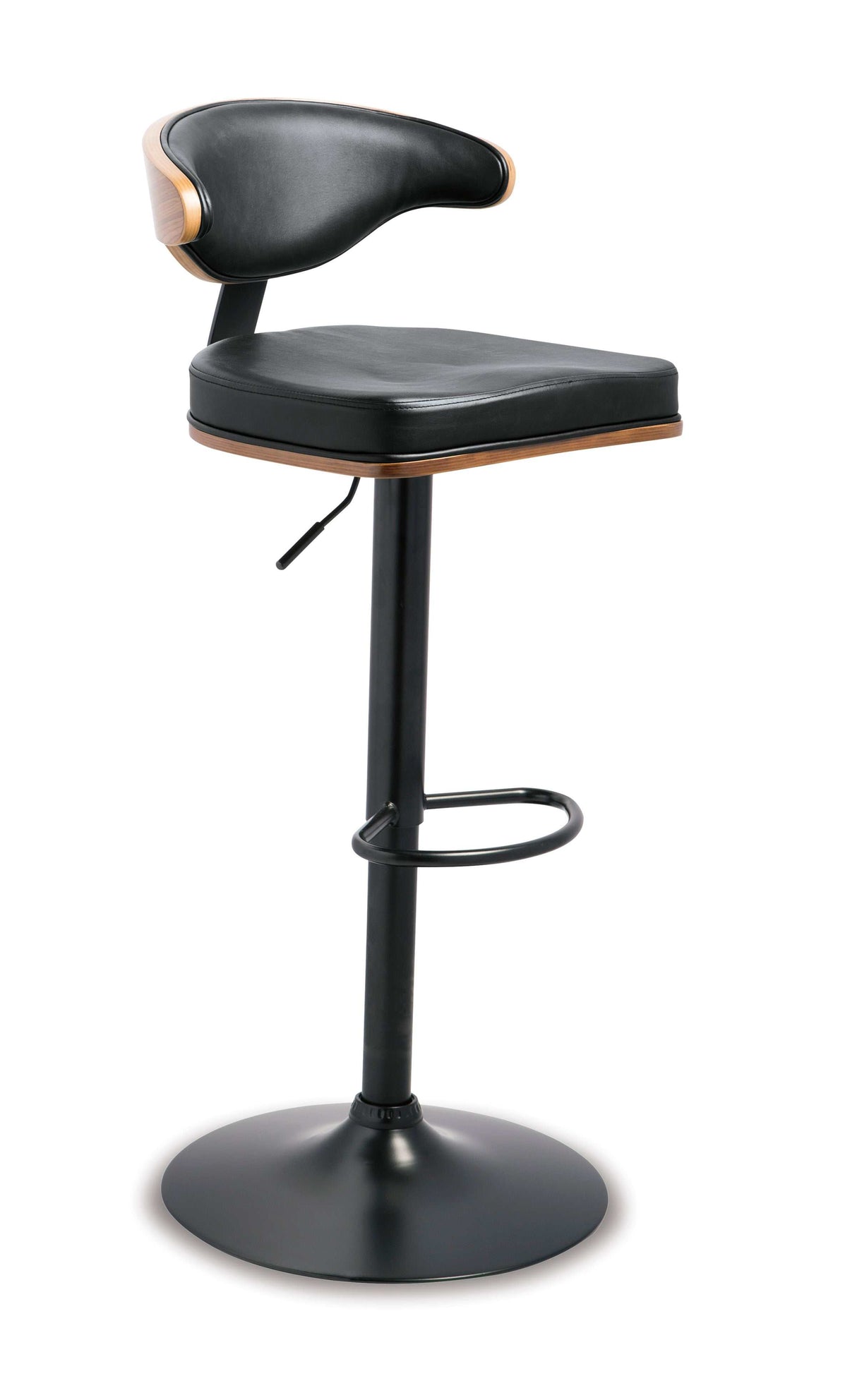 Bellatier Faux Leather Adjustable Height Bar Stools - Ornate Home