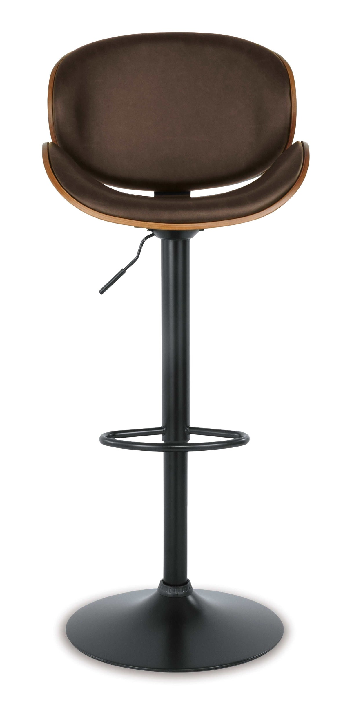 Bellatier Faux Leather Adjustable Height Bar Stools - Ornate Home