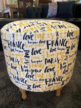 BOGO! Small Multi Color Accent Pouf - Ornate Home