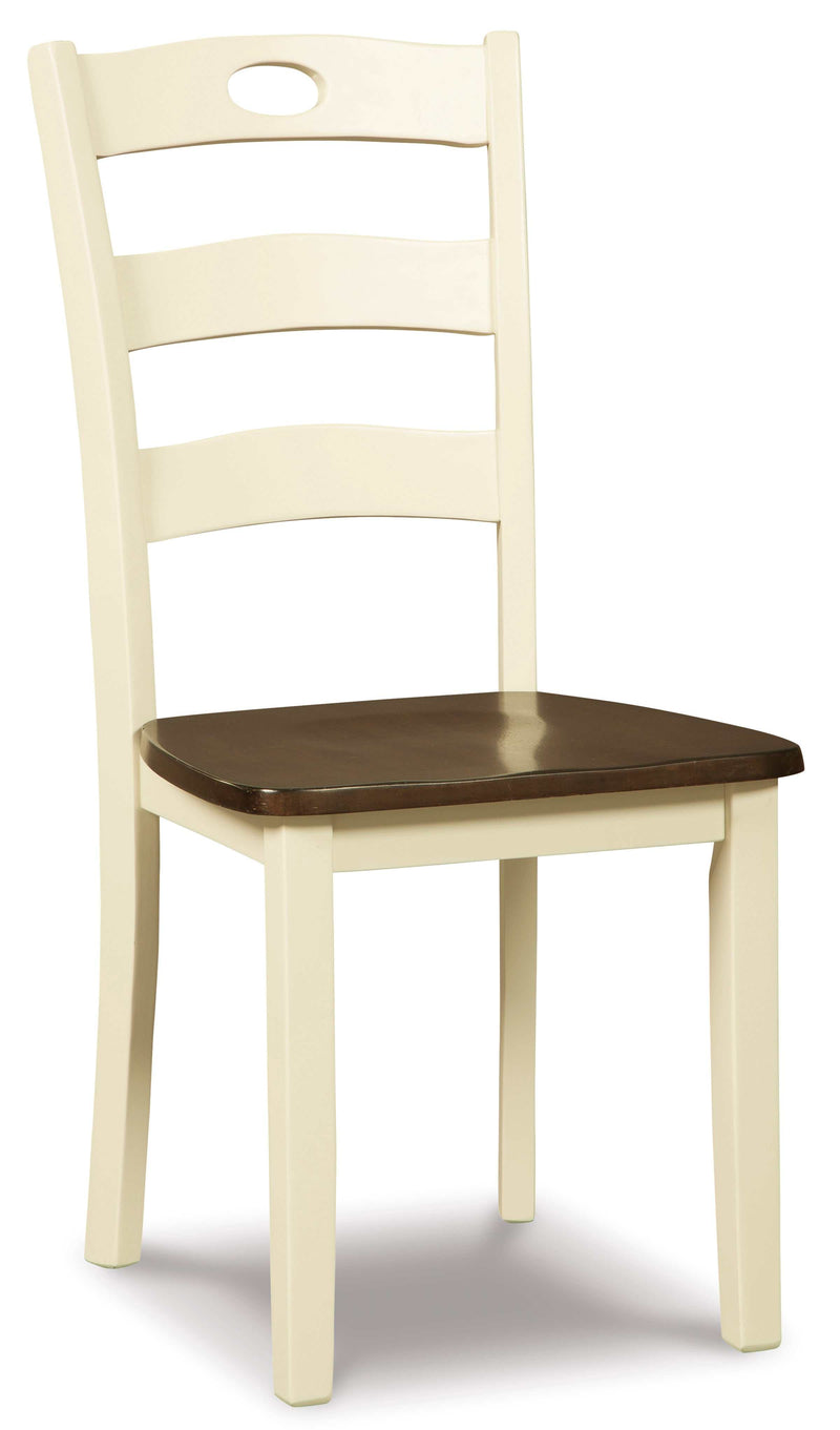 Woodanville Cream & Brown Dining Chair (Set of 2)